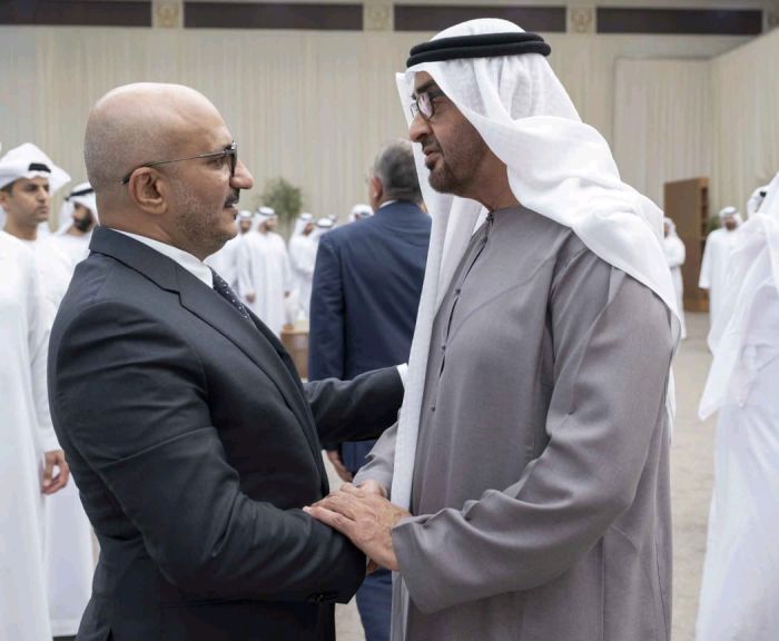 طارق صالح يقدّم واجب العزاء لرئيس دولة الإمارات العربية المتحدة في وفاة سمو الشيخ طحنون آل نهيان